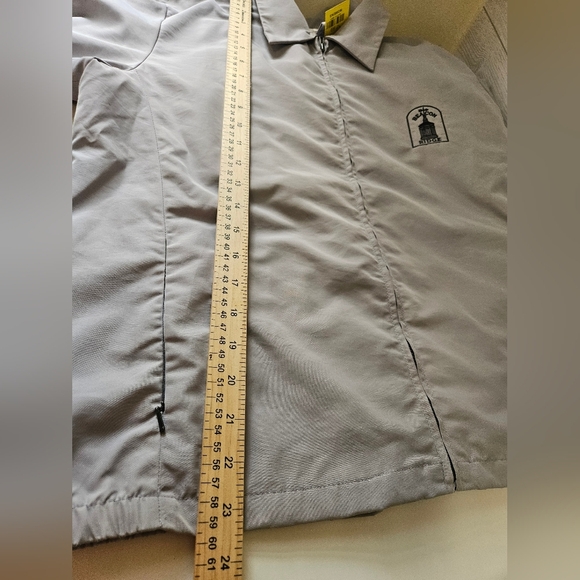 Antigua For Women- Gray Women's  Zip-Up Jacket with Embroidered Logo SZ M - Picture 9 of 9